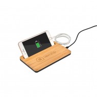 Chargeur de bureau 5W, fini bambou