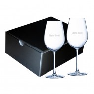 Ensemble cadeau de 2 verres à vin "Grand Vin Tulip" en crystalline