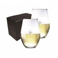 Ensemble cadeau de 2 verres à vin sans pied