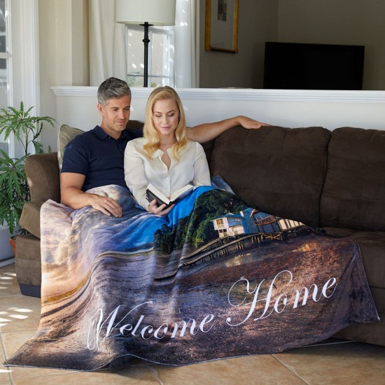 Jeté en peluche en sublimation Pro Vision 50" X 60" (créez votre propre visuel)