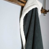 Jeté Sherpa HERRINGBONES 50" X 60" Jeté Sherpa HERRINGBONES 50" X 60"