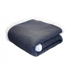 Jeté Sherpa HERRINGBONES 50" X 60" Jeté Sherpa HERRINGBONES 50" X 60"