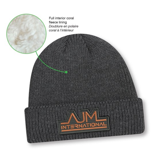 Tuque à rebord en tricot côtelé - Unisexe