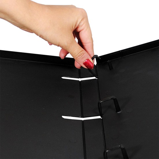 Cartable Recyclable à anneaux Lettre 0.5" - Noir opaque