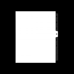 Intercallaires lettre D