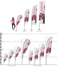 Oriflammes (beach flag)